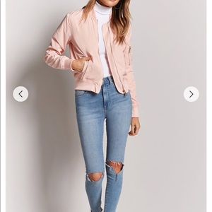Pink bomber jacket